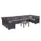 Claire XI 11-Sitzer-Ecksitzgruppe mit Orlando-Tisch