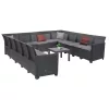 Claire XVII 13-Sitzer-Ecksitzgruppe mit Orlando-Tisch