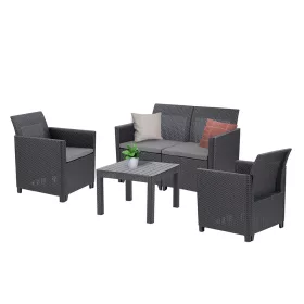 Claire VI 4-Sitzer-Gartenmöbel-Set mit Orlando-Tisch