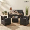 Claire 5-Sitzer-Gartenmöbelset mit Kissentisch