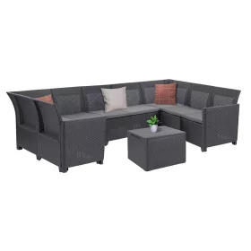 Claire VII 8-Sitzer-Ecksitzgruppe mit Kissentisch