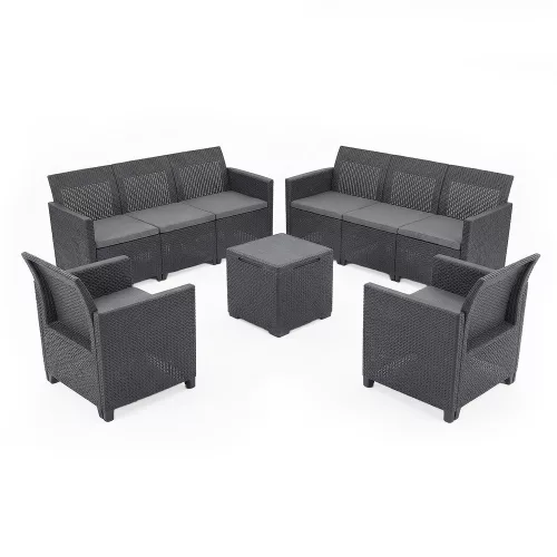 Gartenmöbel-Set Claire für 8 Personen