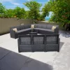 Gartenmöbelset Claire IV mit 12 Sitzplätzen und Tisch Vigo