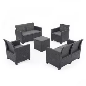 Claire IV 6-Sitzer-Gartenmöbelset mit Vigo-Tisch