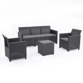 Gartenmöbelset Claire IV mit 5 Sitzplätzen und Tisch Vigo