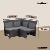 Gartenmöbelset Claire IV mit 18 Sitzplätzen und Tisch Vigo