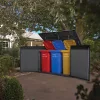 Cortina Mega Kunststoff-Gartenbehälter grau