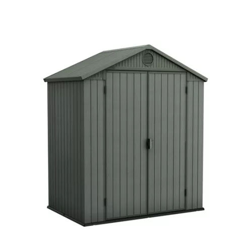 Darwin 6x4 Kunststoff-Gartenhaus grün