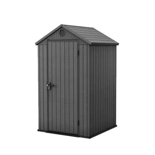 Darwin 4x4 Kunststoff-Gartenhaus grau