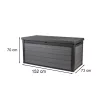 Cortina Kunststoff-Gartenbox 570L grau