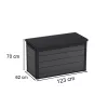 Cortina Kunststoff-Gartenkiste 380L grau