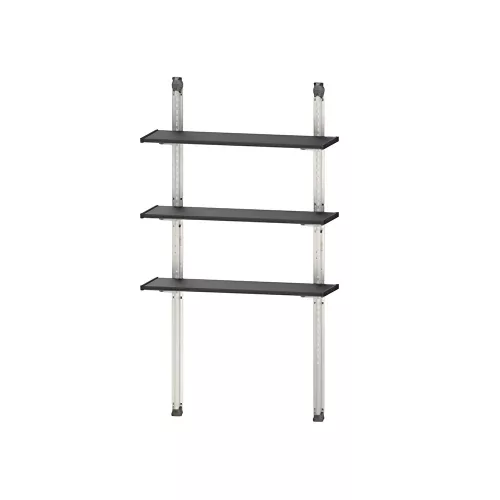 Metallregal-Set 3 Böden 100 cm