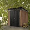 Signature PENT 7x7 Kunststoff-Gartenhaus Venedig braun