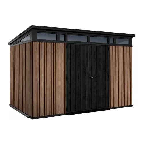 Signature PENT 11x7 Kunststoff-Gartenhaus Venedig braun