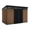 Signature PENT 11x7 Kunststoff-Gartenhaus Venedig braun