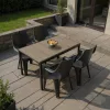 Parker 4+1 Gartenmöbel-Set Esche-Graphit