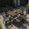 Parker 6+1 Gartenmöbel-Set Esche-Graphit