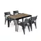 Amari 4+1 Gartenmöbel-Set Esche-Graphit