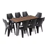 Parker Large 8+1 Gartenmöbelset Walnuss graphit
