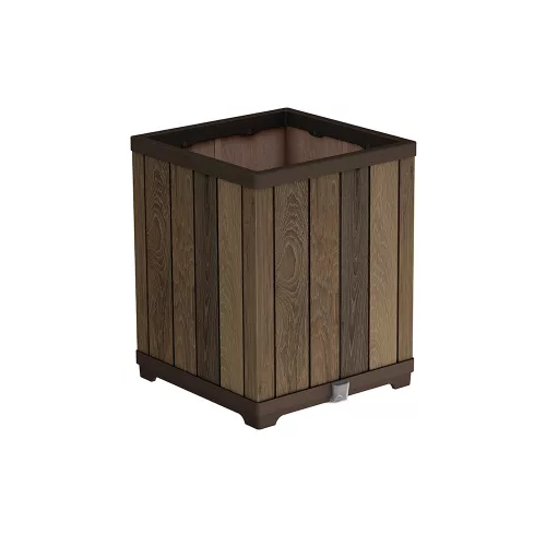 Dekorativer Blumenkasten aus Kunststoff, rechteckig, erhöht 74 L