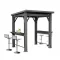 Garten-Grillpavillon mit Theke, Überdachung