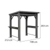 Garten-Grillpavillon mit Theke, Überdachung