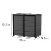 Versteckter Outdoor-Eimer 240 l