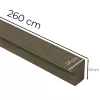 Zierleiste in Olivenholzoptik 260x2,5x1,8 cm