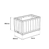 Dekorative Kunststoffbox 81 l