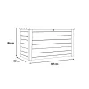 Decocoat Kunststoff-Gartenkiste 870 l