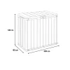 Signature store it out Kunststoff-Gartencontainer 1150 l
