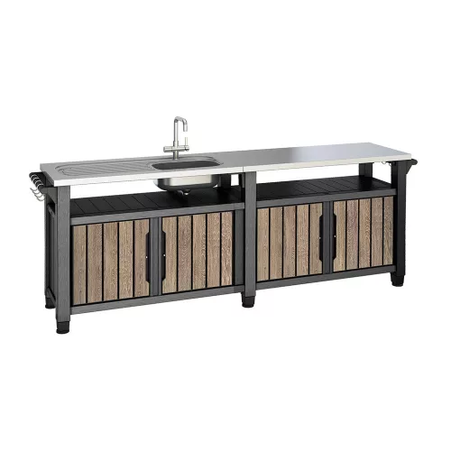 Decocoat unity chef Gartengrilltisch aus Kunststoff 415l