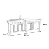 Decocoat unity chef Gartengrilltisch aus Kunststoff 415l