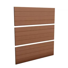 Zaun Evotech Kunststoff Holzmaserung Zaunpaneel Paket