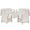 Scandi Love max linea duo Gartenmöbelset mit Ablagetisch aus Jute