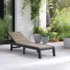 Porto Kunststoff Gartenliege ohne Kissen