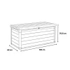 Decocoat Kunststoff-Gartenkiste 380 l
