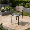 Kunststoff-Gartenstuhl Porto mit Armlehnen