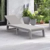 Atlas Kunststoff-Gartenliege ohne Kissen