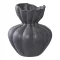 Vase, Keramik, schwarz ø17,2x19,4 cm