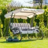 Ines Gartenschaukelbett mit Moskitonetz