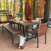 TEXAS Gartenmöbelset mit Bank und großem Tisch
