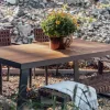 TEXAS Gartenmöbelset mit Bank und großem Tisch