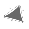 Sunflow Sonnensegel Dreieck 3x3x3 m anthrazit
