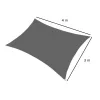 Sunflow Sonnensegel Rechteck 3x4 m anthrazit