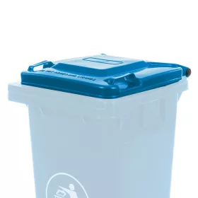 120L blauer Behälterdeckel