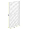 LUXE Seitenwand mit Lamellen (R) 123x218cm bis zu 4 m weiß