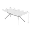 Gartentisch Ballena mit Glasplatte