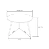 Vibe 60 cm runder Gartentisch