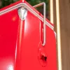Tourist Retro-Metallkühlbox 13 L rot